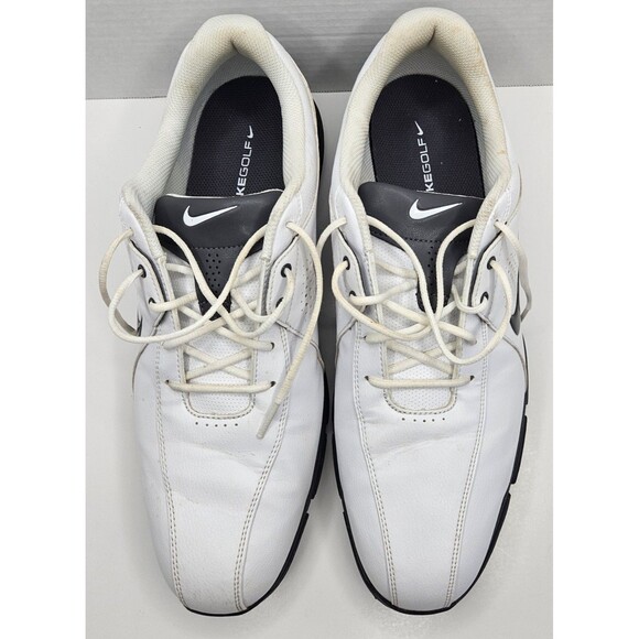 Nike Durasport III 3 Soft Spike Golf Shoes Men’s Size 13 White Black 628527-101 - Picture 5 of 10